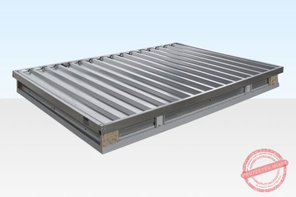 3M X 2.1M Flat Pack Storage Container – Galvanised