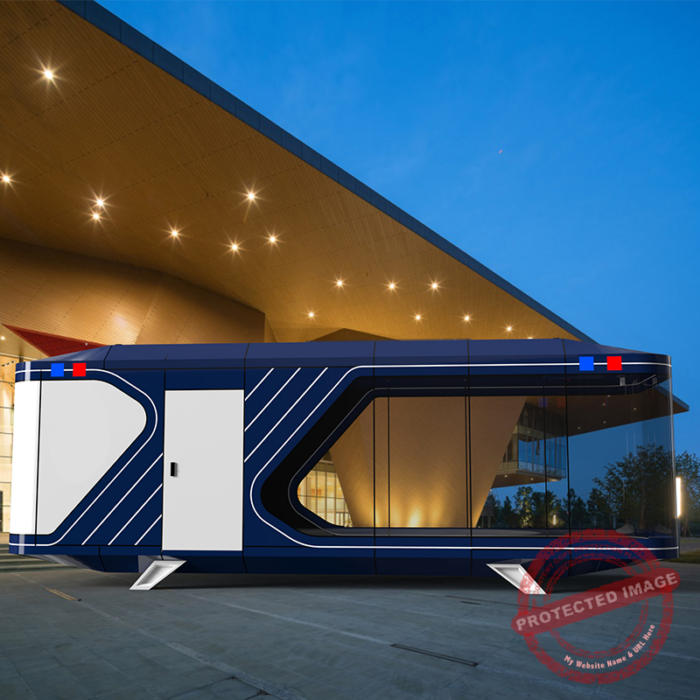 Mobile capsule House Furnished Cabin Homes Villa House 40ft Container Homes Capsule Office Pod