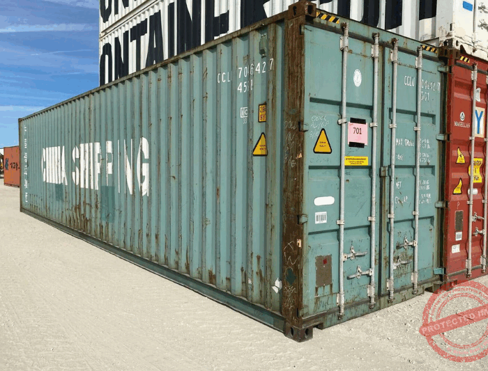 40′ HC Wind and Watertight Shipping Container- Direct Ship