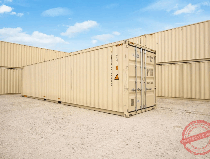 40′ High Cube New 1-Trip Double Door Steel Shipping Container