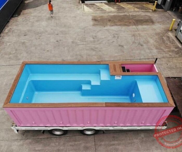 Pink 20 Ft Container Pool