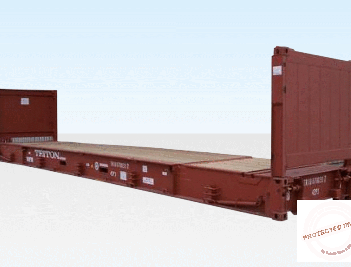 40Ft X 8Ft Used Flat Rack Shipping Container