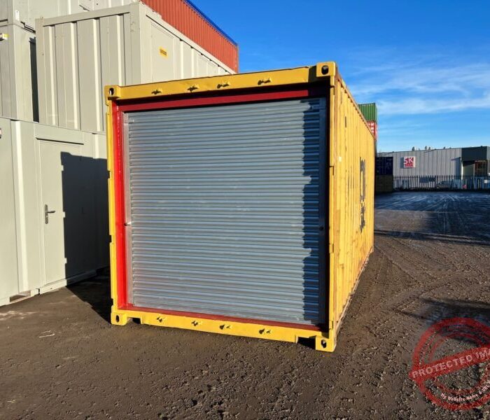 20ft Used Shipping Container with Roller Shutter Door