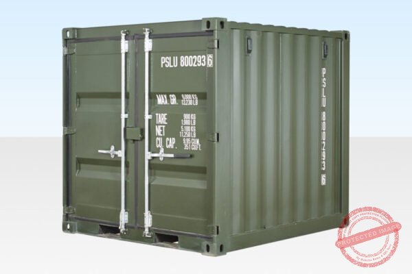 8Ft One Trip Shipping Container (Green)