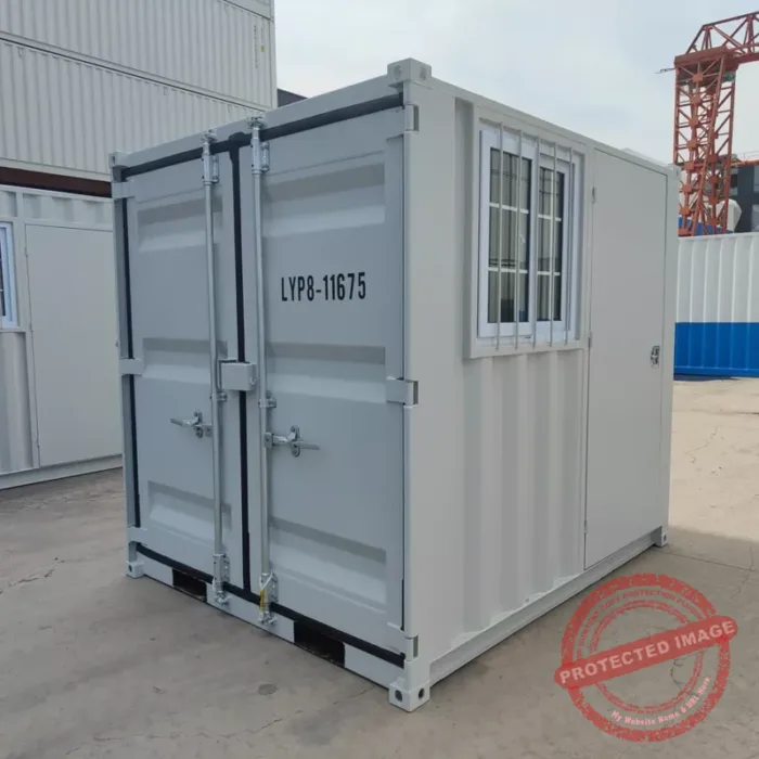 NEW-8ft Cubic Shipping Container with/Door + Window