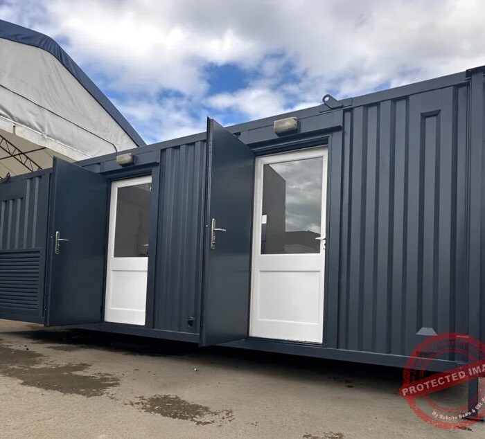 Static Welfare 24Ft x 9Ft Anti Vandal Cabin | Office, Canteen, Toilet | 10KVA Generator