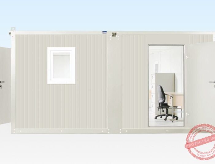 6.5M X 4.6M Side Linked Flat Pack Container Office