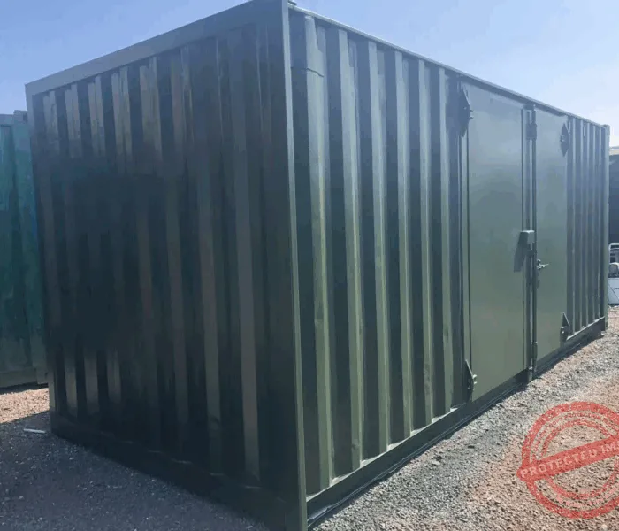 20×8 Container With 8f Side Doors With Extra Door Secure Lock Boxes