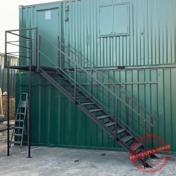 Container Site Office Steel Stair Kit – Refurbished