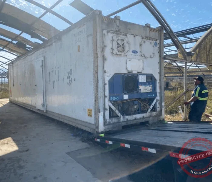 Used 40ft Refrigerated Shipping Container – With Custom Side Door Access