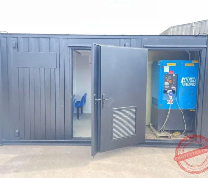 16ft by 8ft static welfare unit with generator toilet and kitchen