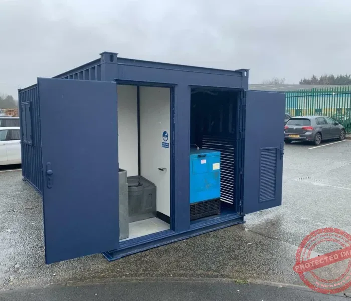 PORTABLE 21FT X 9FT WELLFARE UNIT WITH GENERATOR