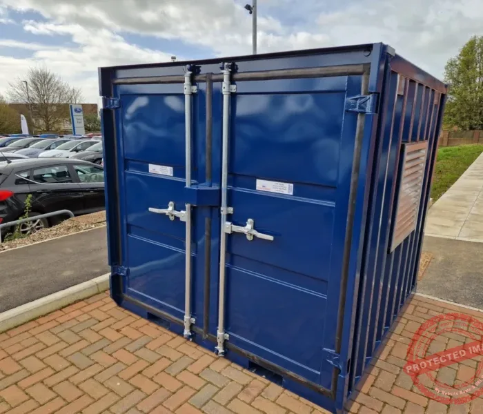 6ft sq. Steel LC Storage container .. Converted for LPG Gas cylinder storage.